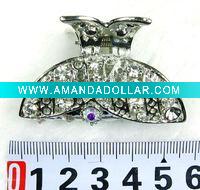 Wholesale fashion alloy hair claw with crystal
