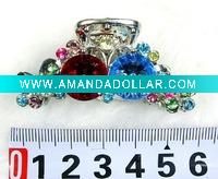 Wholesale fashion alloy hair claw with crystal