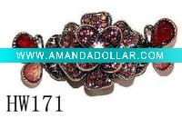 Wholesale pink flower hair claw
