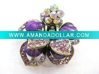 rhinestone hair claw
