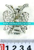 Wholesale fashion alloy hair claw with crystal