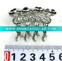 Wholesale fashion alloy hair claw with crystal