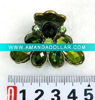 Wholesale fashion alloy hair claw with crystal