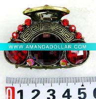 Wholesale fashion alloy hair claw with crystal