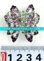Wholesale fashion alloy hair claw with crystal
