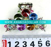 Wholesale fashion alloy hair claw with crystal