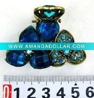 Wholesale fashion alloy hair claw with crystal