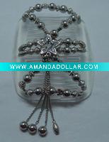 Wholesale Fashion Acrylic beads magic hair comb