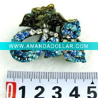 rhinestone hair claw