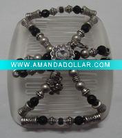 Wholesale Fashion Acrylic beads magic hair comb