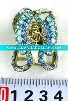 Wholesale fashion alloy hair claw with crystal