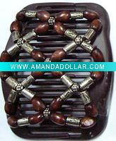 Wholesale Fashion Acrylic beads magic hair comb