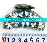 Wholesale fashion alloy hair claw with crystal