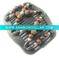 Wholesale Fashion Acrylic beads magic hair comb