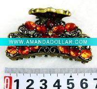 Wholesale fashion alloy hair claw with crystal