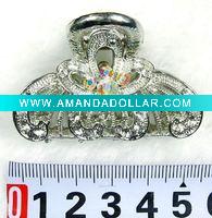 Wholesale fashion alloy hair claw with crystal
