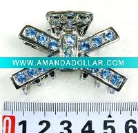 Wholesale fashion alloy hair claw with crystal
