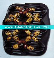 Wholesale Fashion Acrylic beads magic hair comb