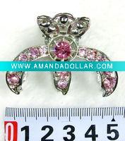 Wholesale fashion alloy hair claw with crystal