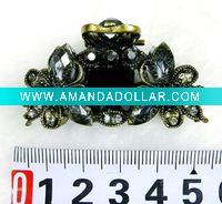 Wholesale fashion alloy hair claw with crystal