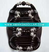 Wholesale Fashion Acrylic beads magic hair comb,Fashion hair comb,Magic hair Clip