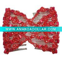 Wholesale Hot sale Acrylic beads magic hair comb