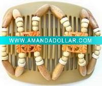 Wholesale Hair clip Hair accessory wood hair comb