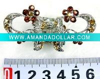 Wholesale fashion alloy hair claw with crystal