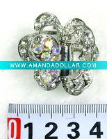 Wholesale fashion alloy hair claw with crystal