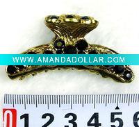 Wholesale fashion alloy hair claw with crystal