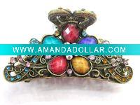 rhinestone hair claw