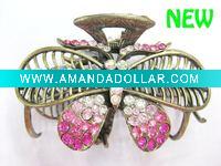 rhinestone hair claw