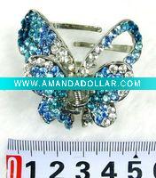 Wholesale fashion alloy hair claw with crystal