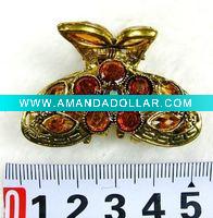 Wholesale fashion alloy hair claw with crystal