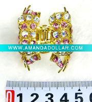 Wholesale fashion alloy hair claw with crystal