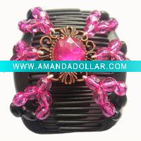 Wholesale 2011 Wooden hair combs Magic Hair Clips