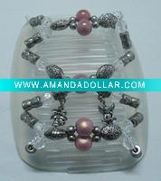 Wholesale Fashion Acrylic beads magic hair comb