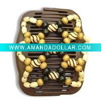 Wholesale wood double hair Comb