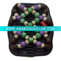 Wholesale wood double hair Comb