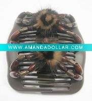 Fabric hair comb