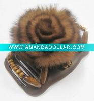 Fabric hair comb