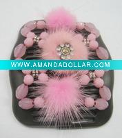 Fabric hair comb
