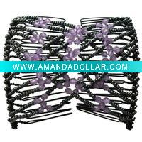 Wholesale Hot sale Acrylic beads magic hair comb,Stock Product