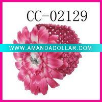 big flower crochet headband extension headband