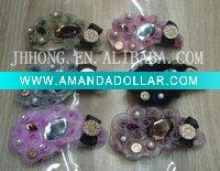 trumpet flower hair clip with cristal