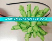 Wholesale Fashion plastic headband with curly CNHB-0108