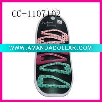 Wholesale printed hair clips dotted hair clips