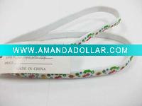 Wholesale 5mm*19cm printing flower fasion Mini lady hair elastic