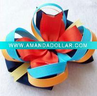 Wholesale New design big Baby hair ribbon bows