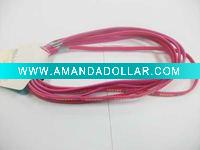 Wholesale 5mm*19cm printing flower fasion Mini lady hair elastic